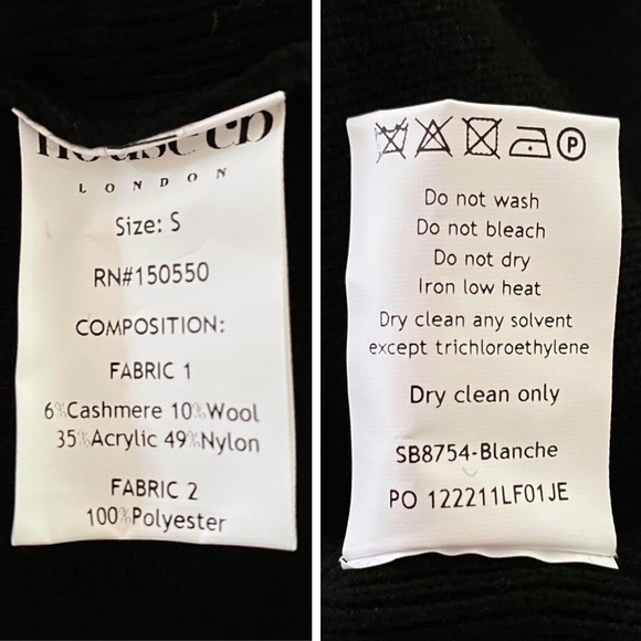 NEW House of CB Blanche Faux Fur Trim Cardigan Black Small - Picture 17 of 17